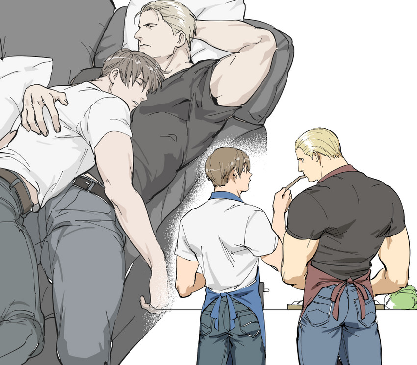 leon s. kennedy and jack krauser (resident evil and 1 more) drawn by tatsumi_(psmhbpiuczn)