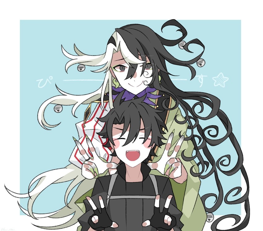 fujimaru ritsuka and ashiya douman (fate and 1 more) drawn by kujiramaru