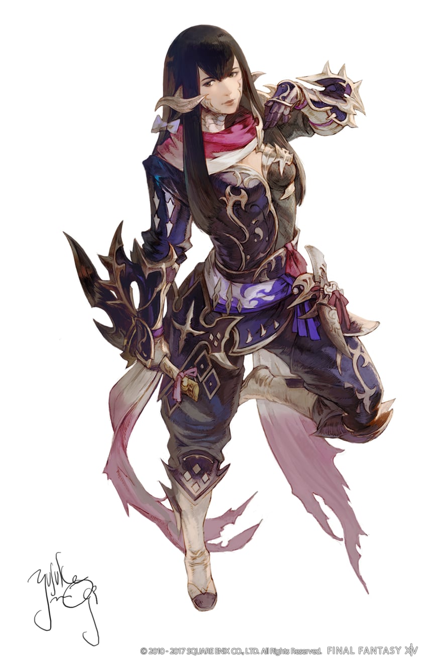 ninja and yugiri mistwalker (final fantasy and 1 more) drawn by mogi_yuusuke