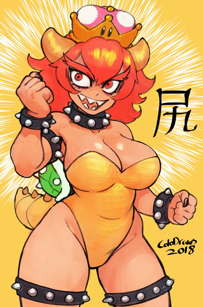 bowsette (mario and 1 more) drawn by colo_(nagrolaz)