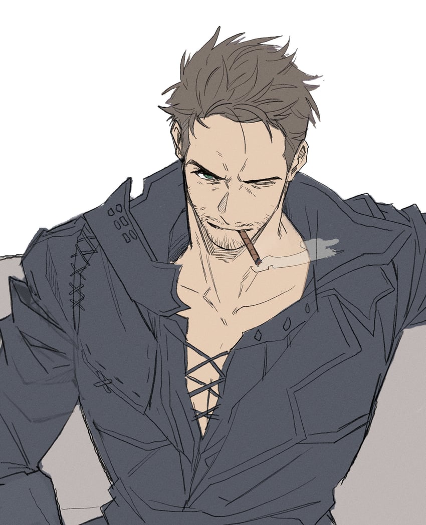cidolfus telamon (final fantasy and 1 more) drawn by garbage_paper