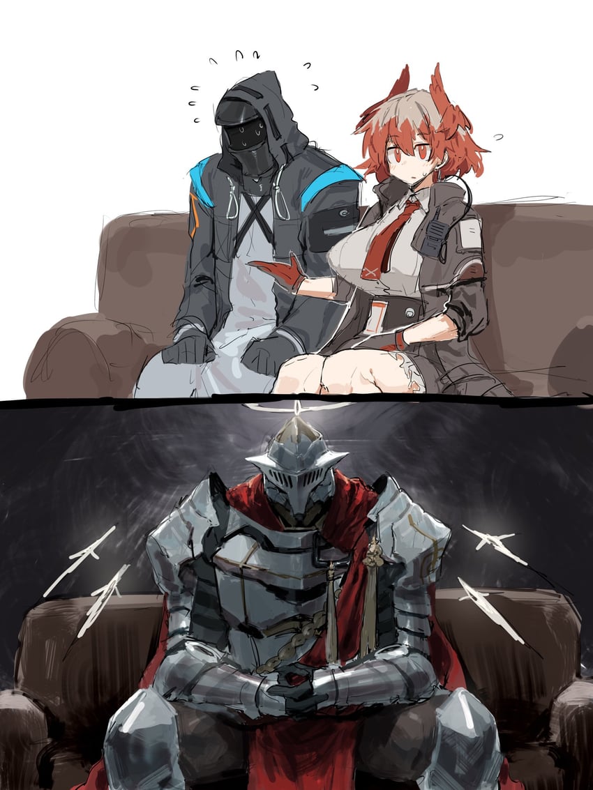 doctor, fiammetta, sankta miksaparato, and apostolic knight (arknights) drawn by mutomorokoshi