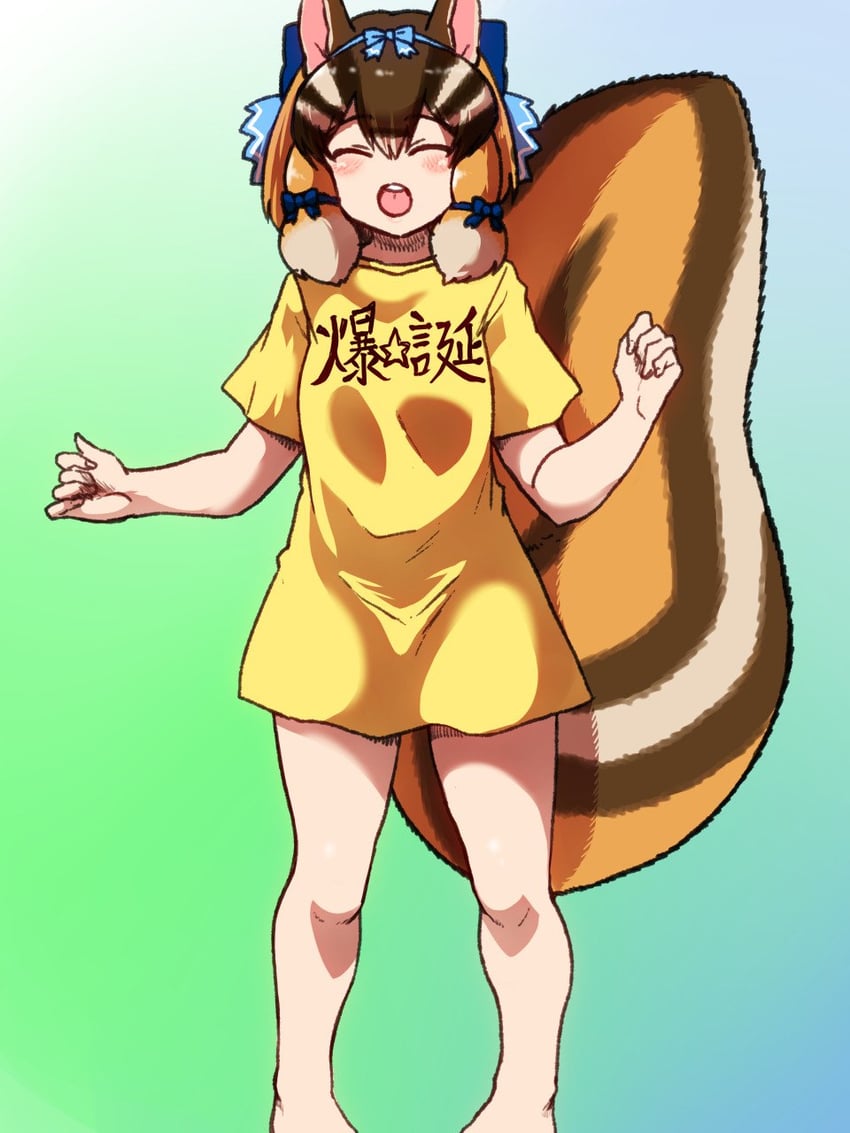 siberian chipmunk (kemono friends and 1 more) drawn by isna_(footprintsofisna)