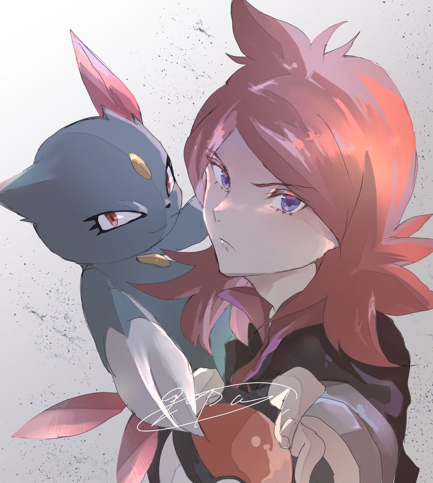 silver and sneasel (pokemon and 1 more) drawn by gopan_(pkghnman)
