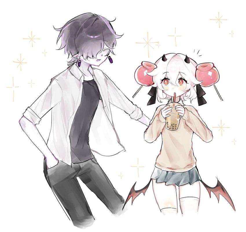 candy apple cookie and black sapphire cookie (cookie run and 1 more) drawn by crk_gyul