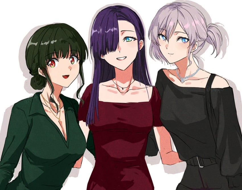mujina, anosillus ii, and princess (gridman universe and 1 more) drawn by risyo