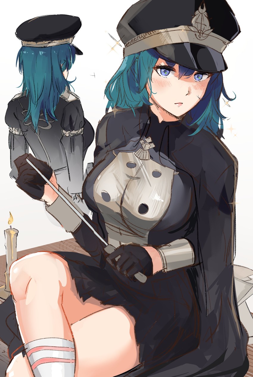 female byleth (fire emblem and 1 more) drawn by ormille