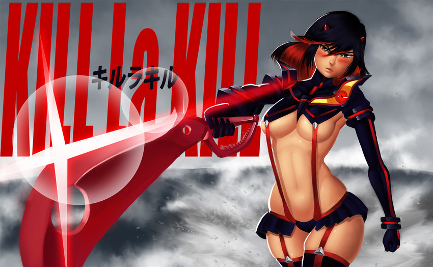 matoi ryuuko and senketsu (kill la kill) drawn by dclzexon