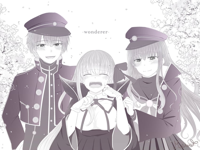 bb and kishinami hakuno (fate and 2 more) drawn by merutuki