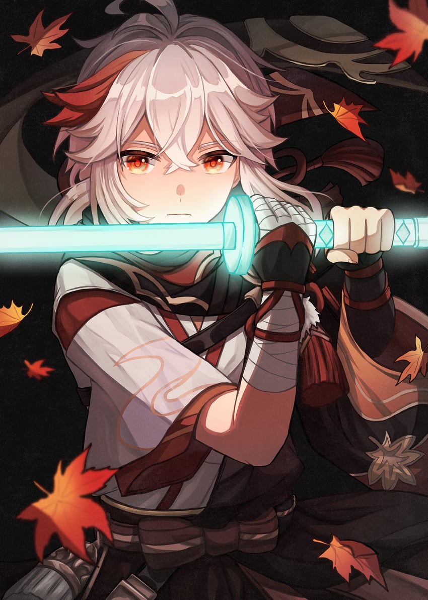 kaedehara kazuha (genshin impact) drawn by su34ma