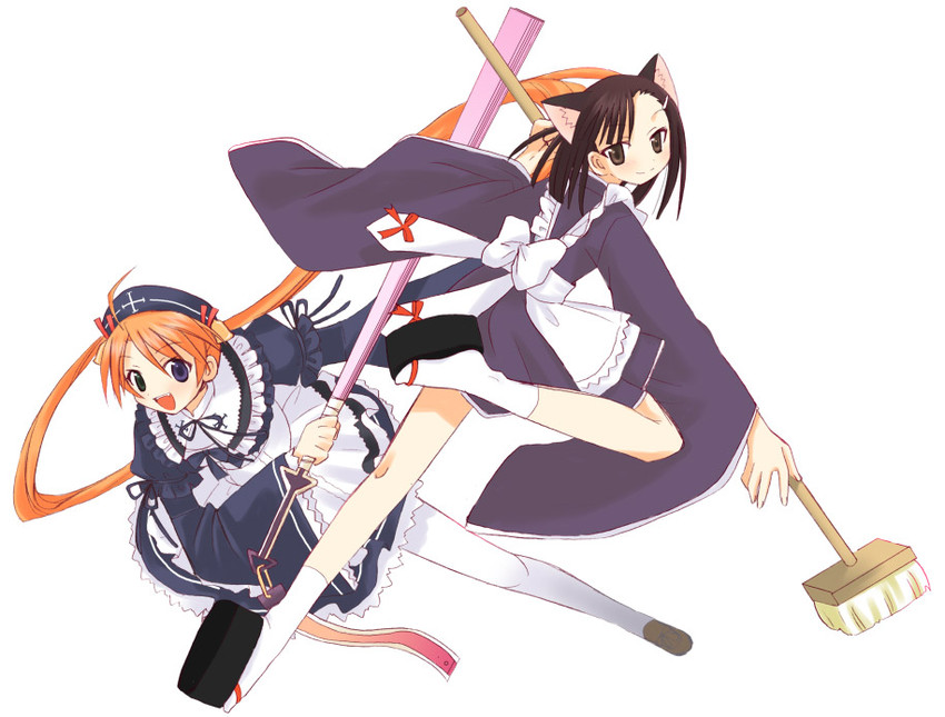 kagurazaka asuna and sakurazaki setsuna (mahou sensei negima!) drawn by yuuma_(omaeno_meinichi)