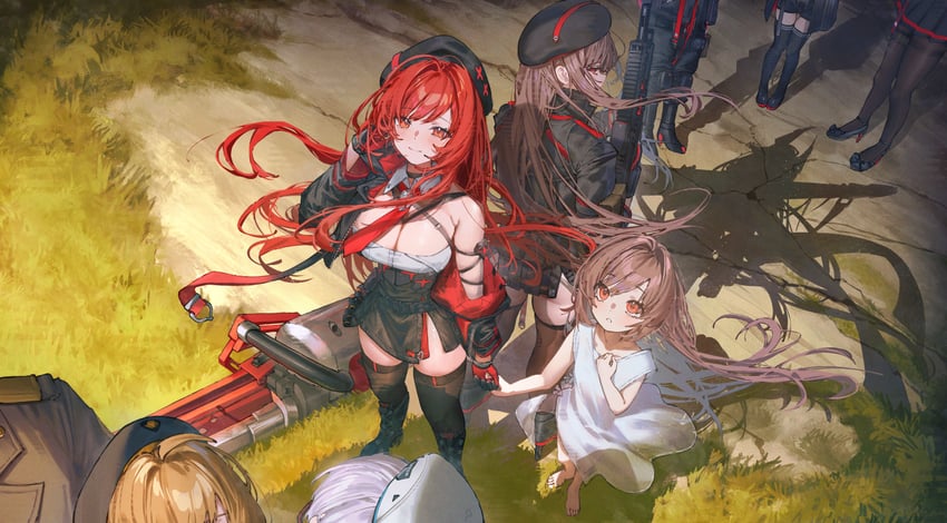 anis, rapi, commander, neon, emma, and 2 more (goddess of victory: nikke) drawn by betabeet