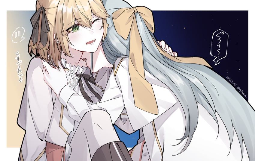 anisphia wynn palettia and euphyllia magenta (tensei oujo to tensai reijou no mahou kakumei) drawn by jouhou