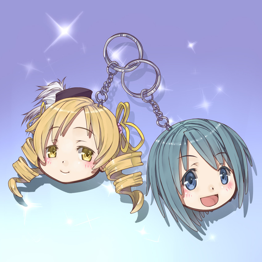 miki sayaka and tomoe mami (mahou shoujo madoka magica) drawn by umeboshitora