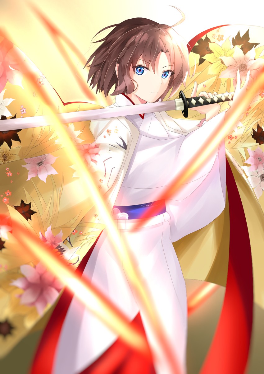 ryougi shiki and void shiki (fate and 2 more) drawn by keisuke_desu~