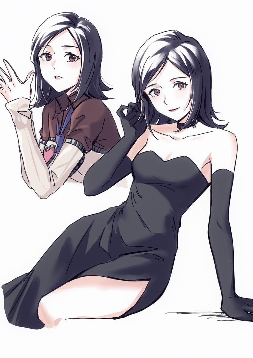 amano maya (persona and 2 more) drawn by ikooto111