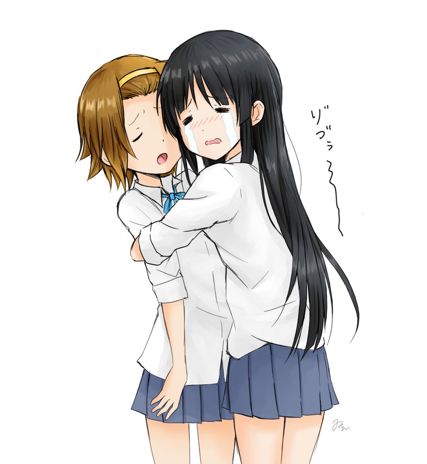 akiyama mio and tainaka ritsu (k-on!) drawn by een941