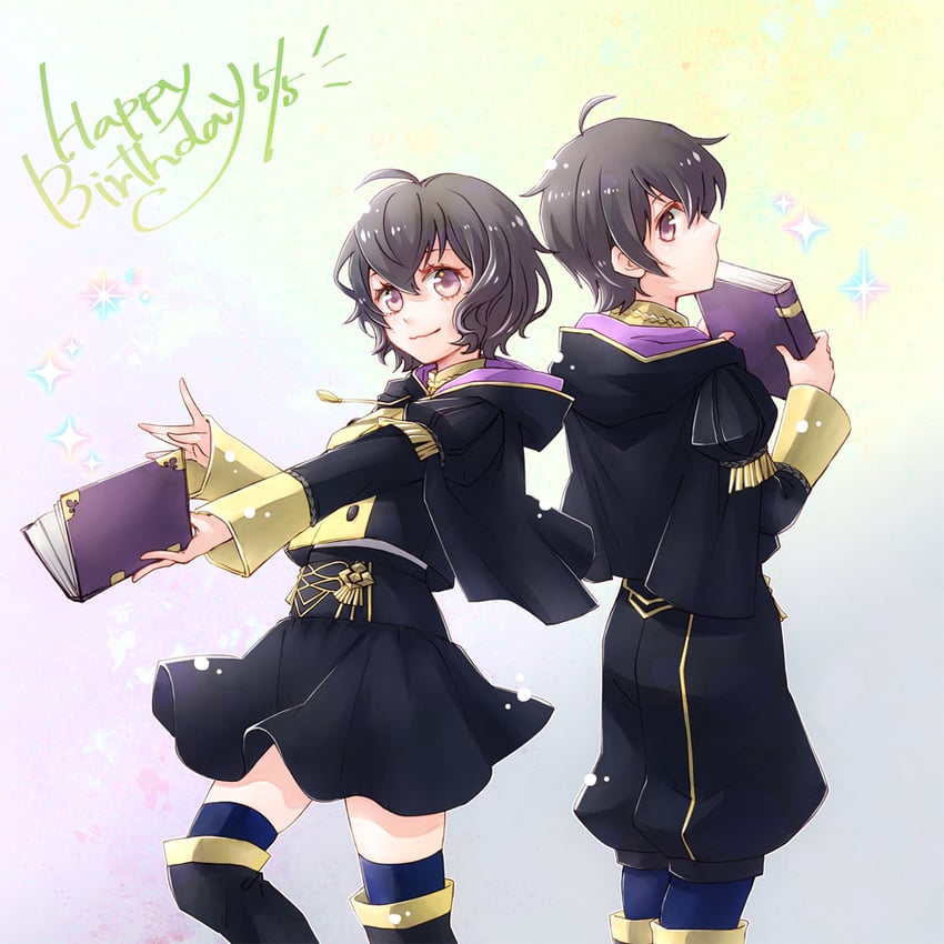 female morgan and male morgan (fire emblem and 2 more) drawn by ebi_puri_(ebi-ebi)