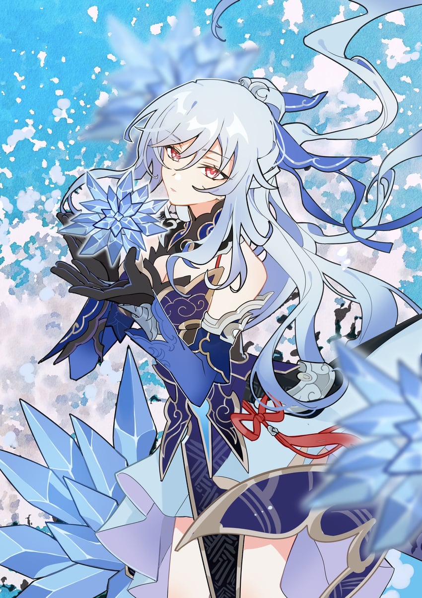 jingliu (honkai and 1 more) drawn by qiuqiuren_mofang_dashi