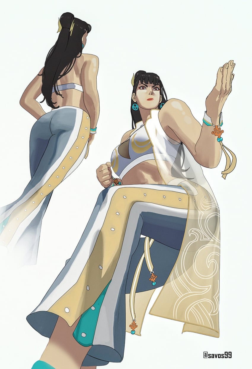 chun-li (street fighter and 1 more) drawn by savos99