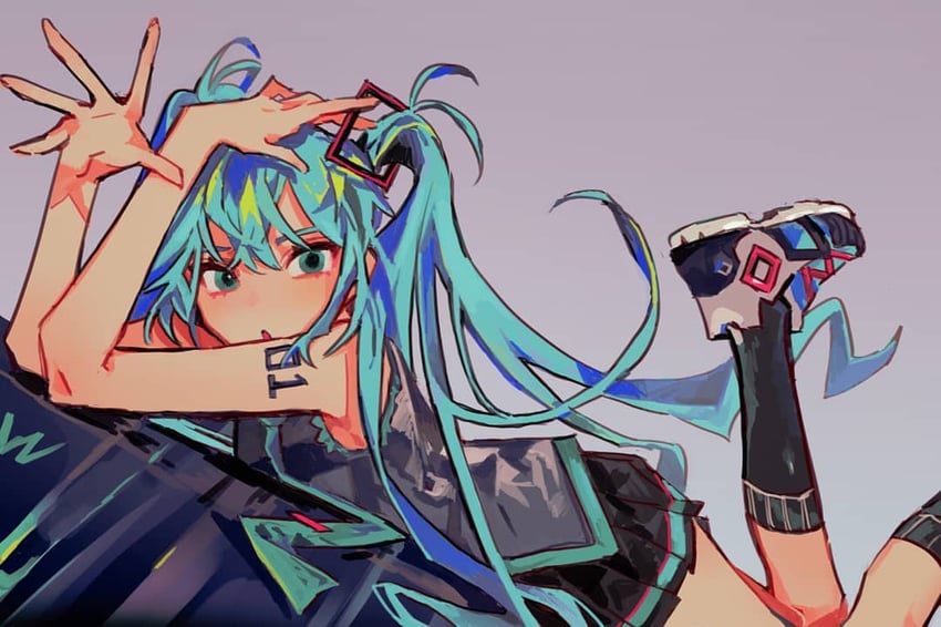 hatsune miku (vocaloid) drawn by seeshin_see