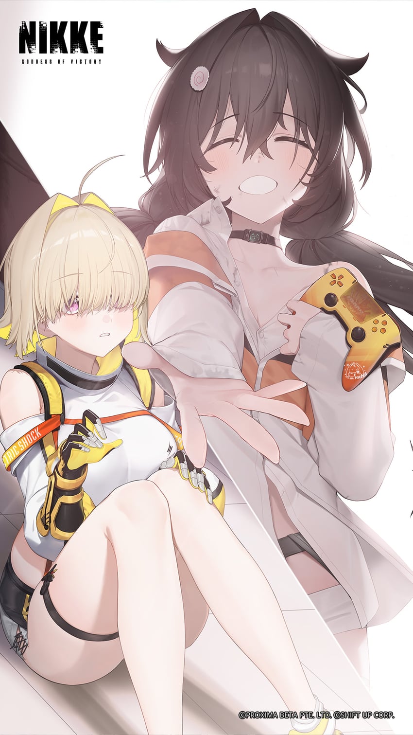 elegg and trony (goddess of victory: nikke) drawn by jam_(nandade)