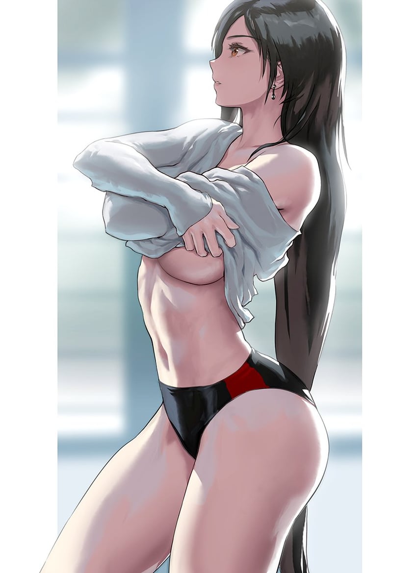 tifa lockhart (final fantasy and 2 more) drawn by infi