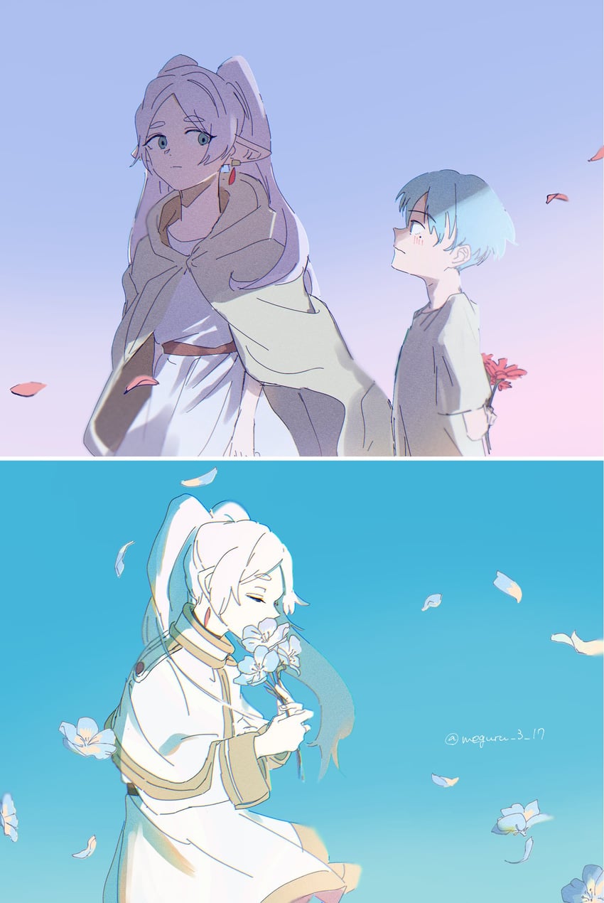 frieren and himmel (sousou no frieren) drawn by meguru_3_17
