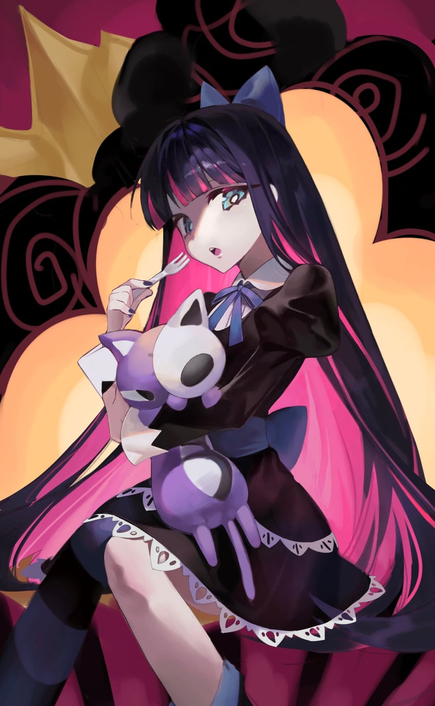 stocking and honekoneko (panty & stocking with garterbelt) drawn by coloringday
