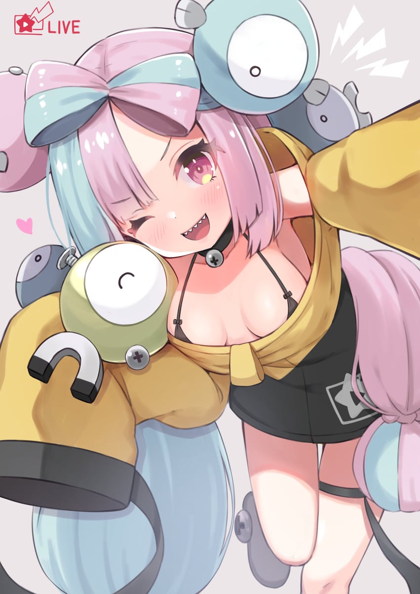 iono and magnemite (pokemon and 1 more) drawn by siragagaga