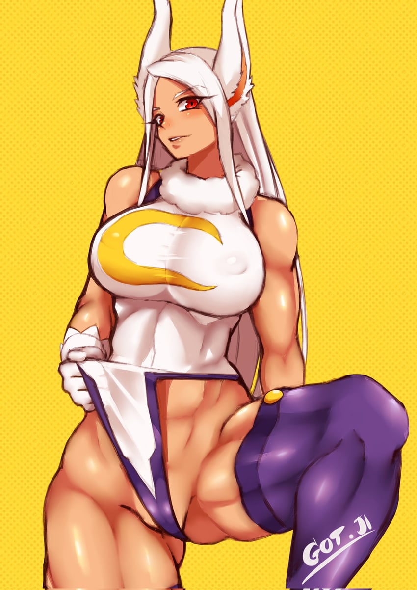 mirko (boku no hero academia) drawn by got_ji_(gojich1)