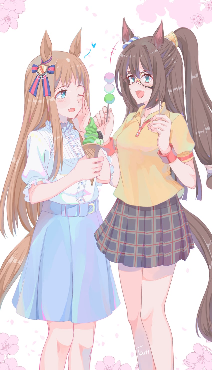grass wonder and el condor pasa (umamusume) drawn by nguyen_tam_lee