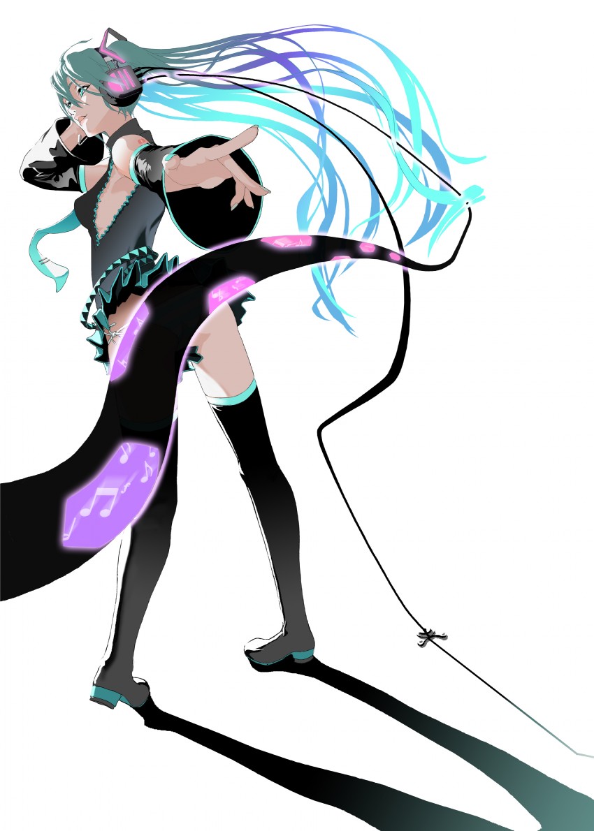 hatsune miku (vocaloid) drawn by bujin