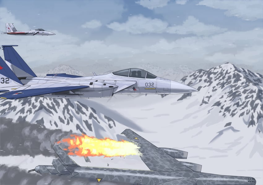 larry foulke and cipher (ace combat and 1 more) drawn by kevincipher