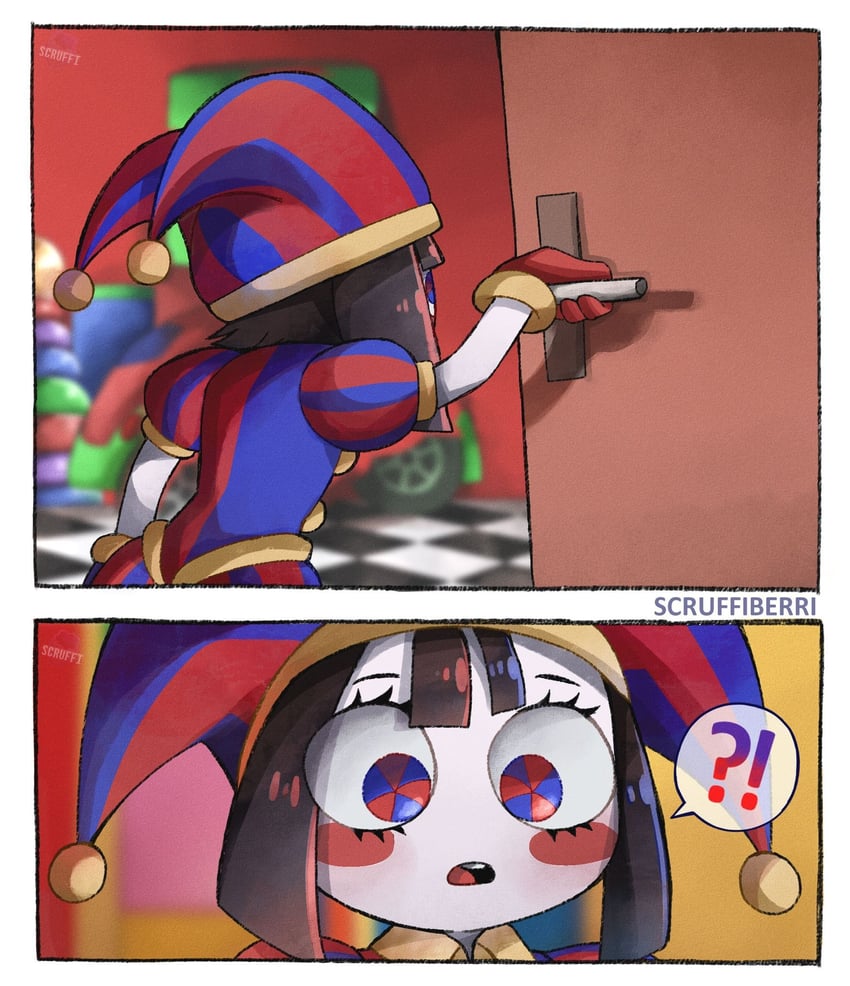 pomni (the amazing digital circus) drawn by scruffyart