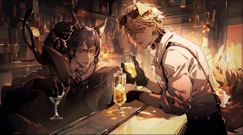 tequila, miss christine, and phantom (arknights and 1 more) drawn by cain-kaslana