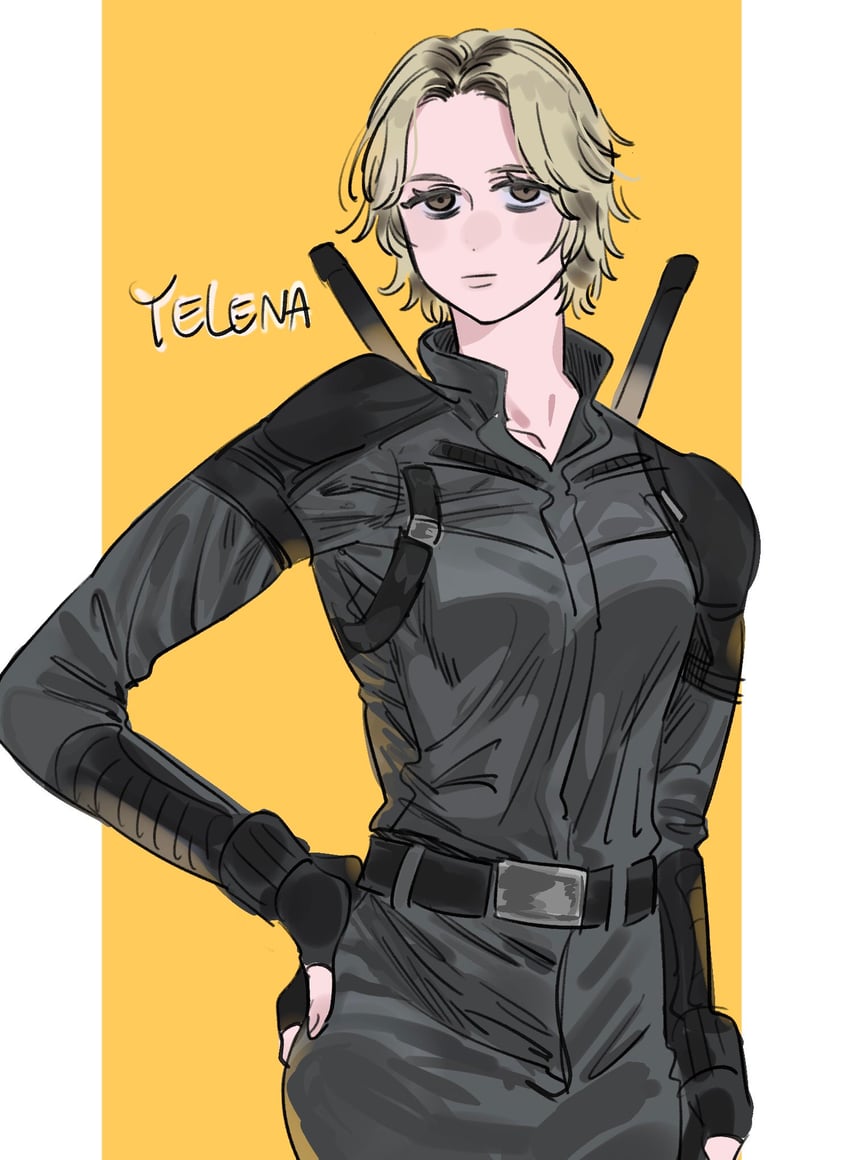 yelena belova (marvel and 2 more) drawn by nahnohk