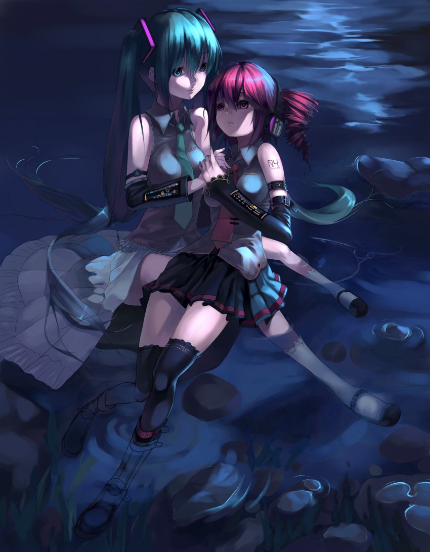 hatsune miku and kasane teto (vocaloid and 1 more) drawn by yykuaixian