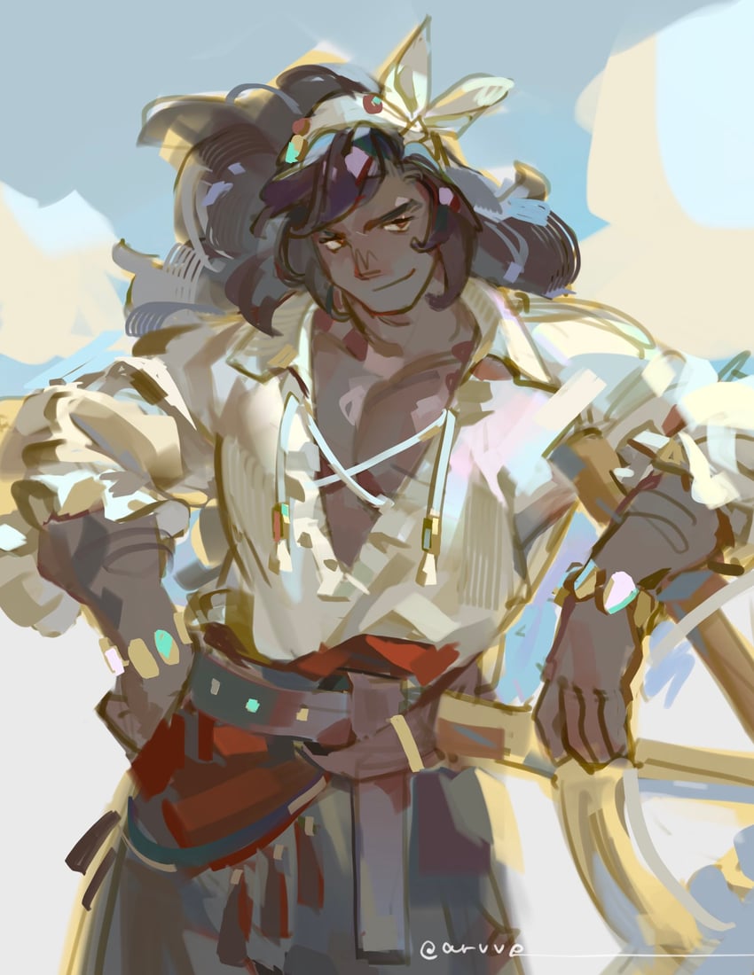 captain caviar cookie (cookie run and 1 more) drawn by arvve
