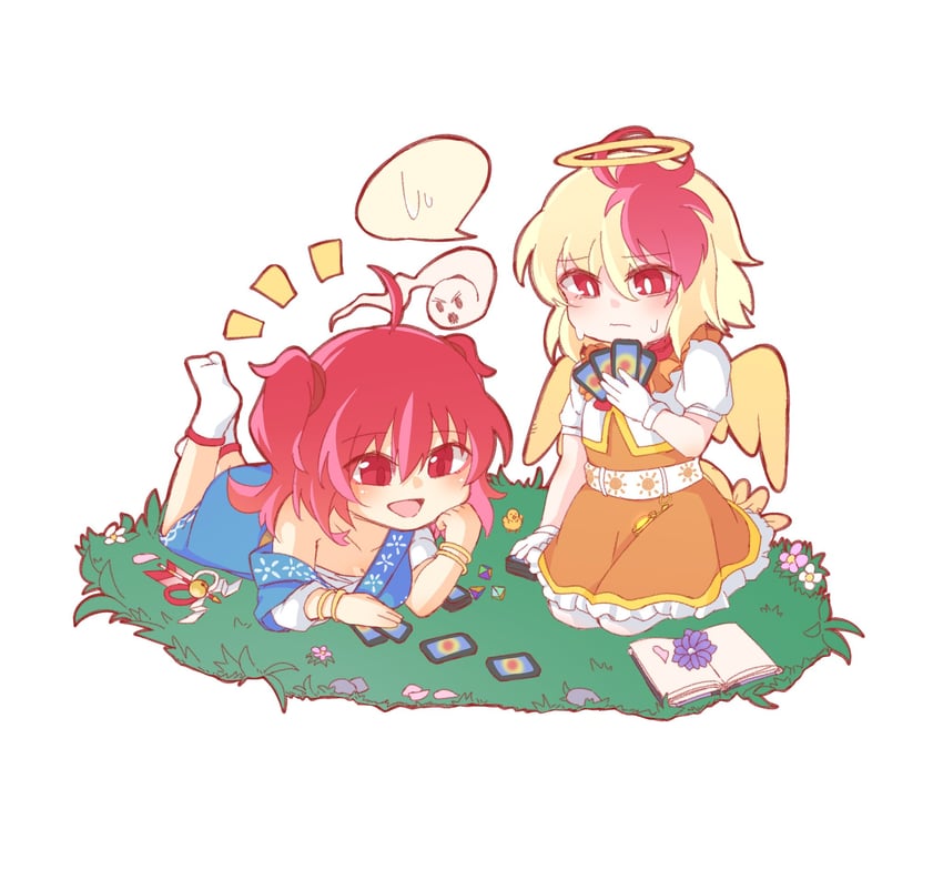 onozuka komachi and niwatari kutaka (touhou) drawn by tomori_yukari