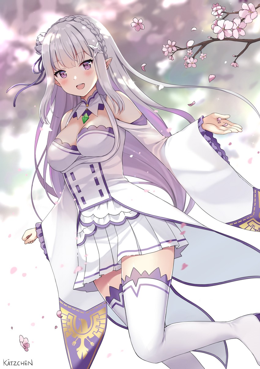 emilia (re:zero kara hajimeru isekai seikatsu) drawn by kaetzchen