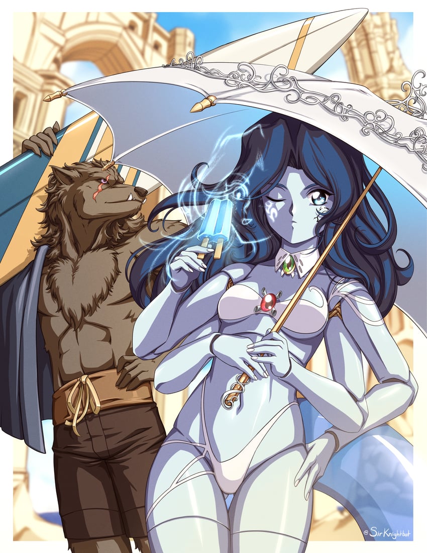 ranni the witch, blaidd the half-wolf, and shivie aika (elden ring and 2 more) drawn by sirknightbot