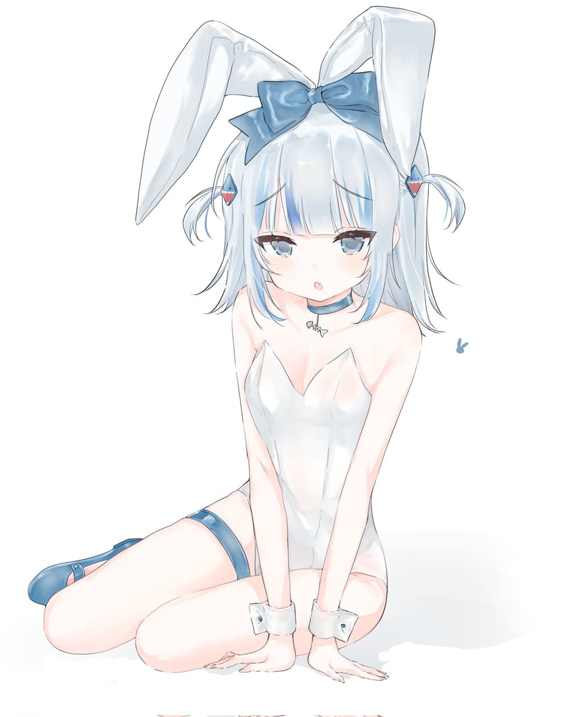 gawr gura (hololive and 1 more) drawn by nyanyan_nya