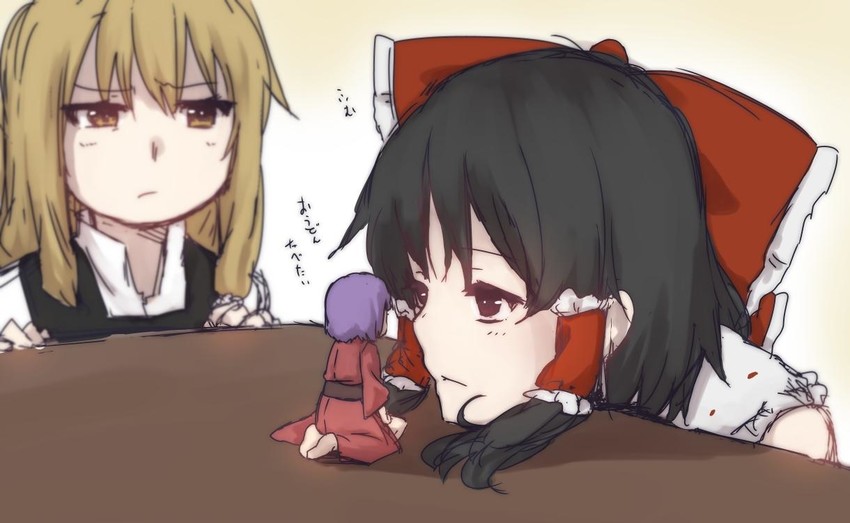 hakurei reimu, kirisame marisa, and sukuna shinmyoumaru (touhou) drawn by terimayo