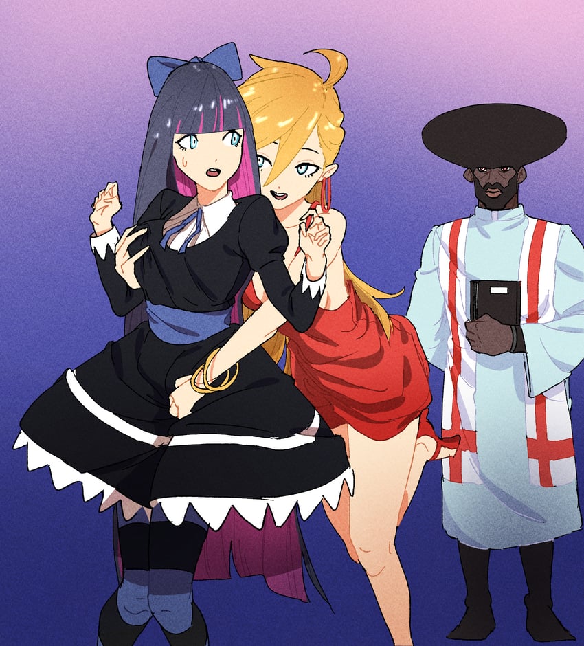 stocking, panty, and garterbelt (panty & stocking with garterbelt) drawn by twofack