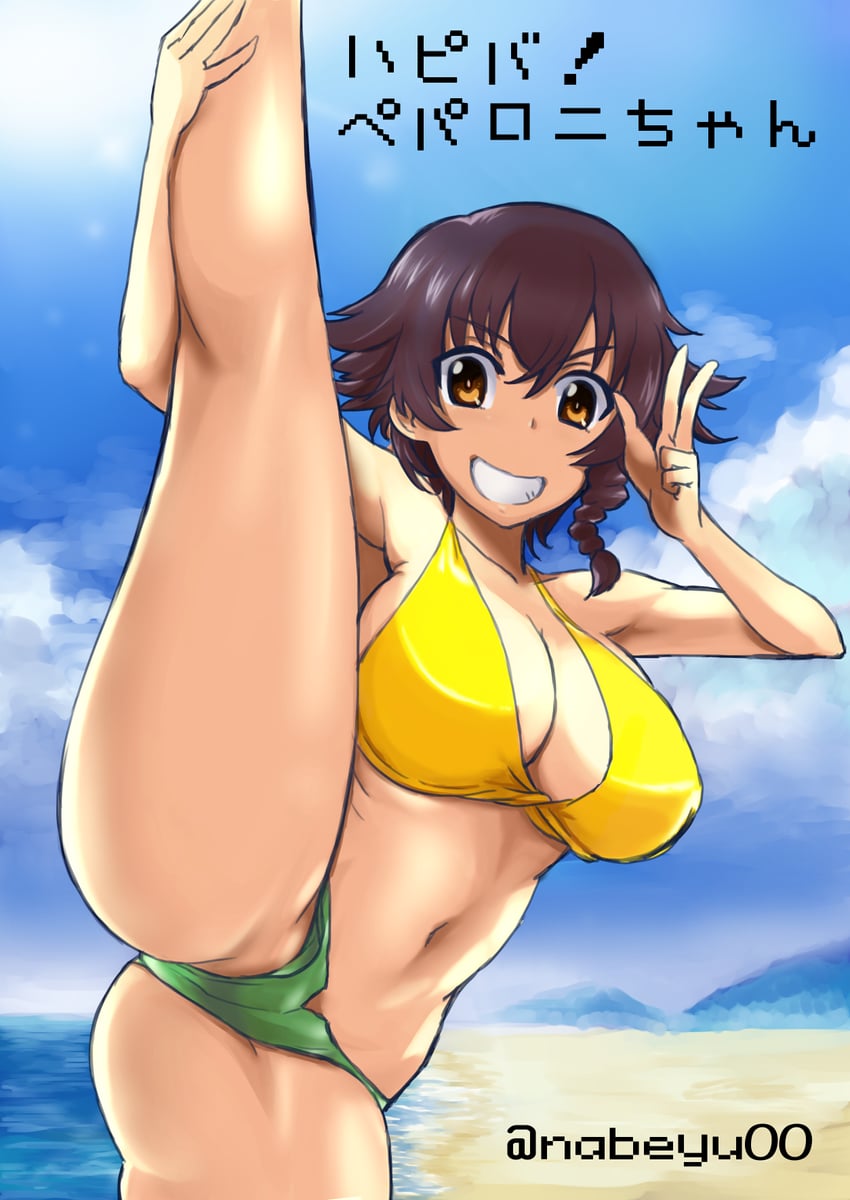 pepperoni (girls und panzer) drawn by nabeyu