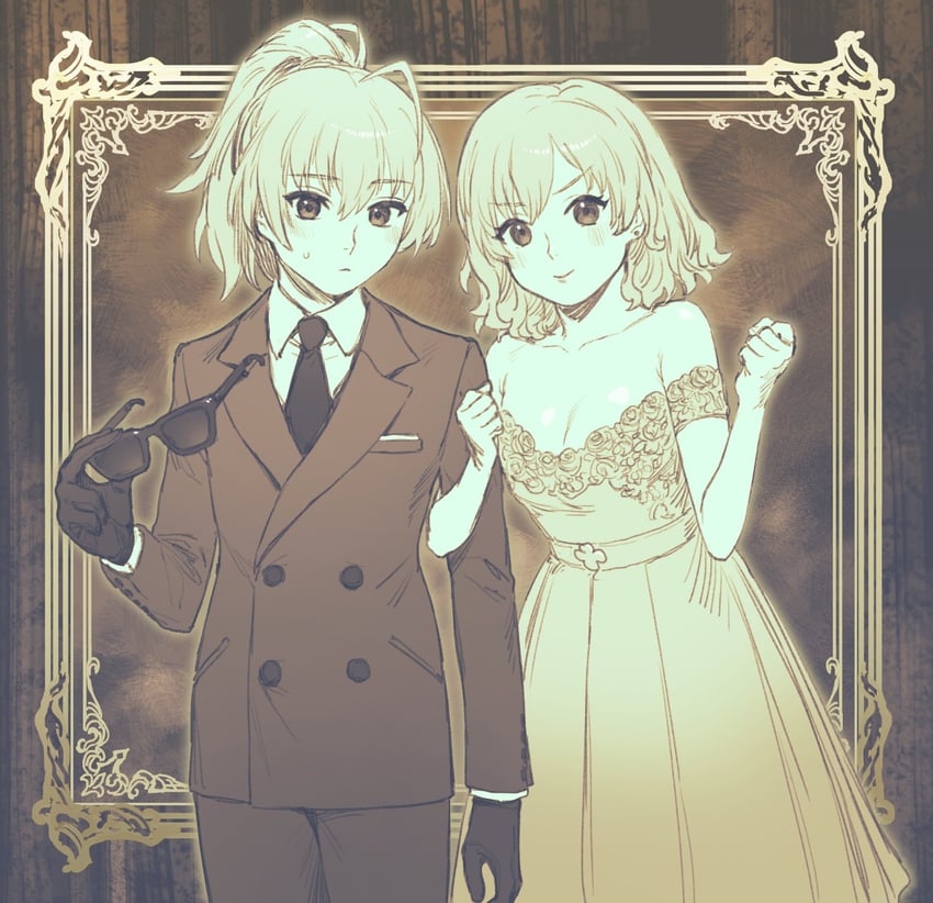 hitotsuyanagi riri and ando tazusa (assault lily) drawn by tori_udon