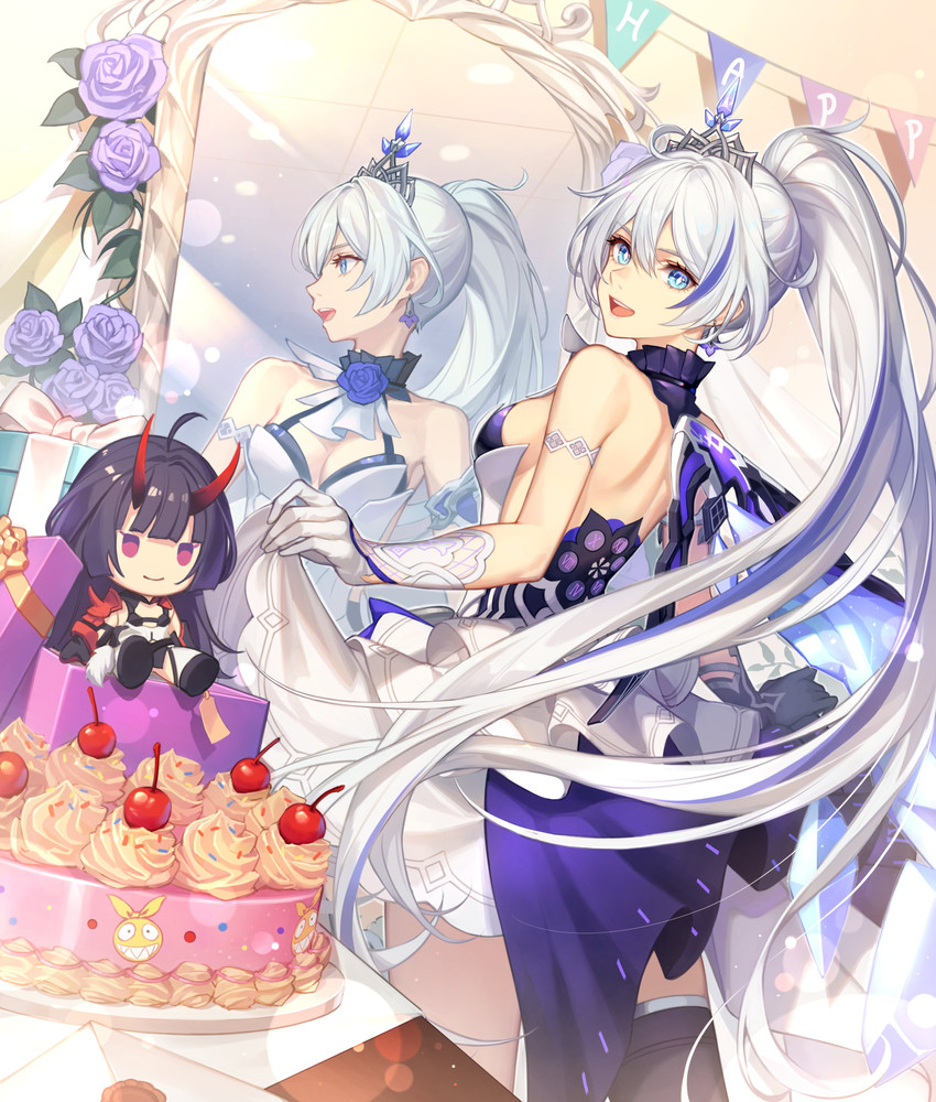 kiana kaslana, raiden mei, and homu (honkai and 1 more) drawn by baek_hyang