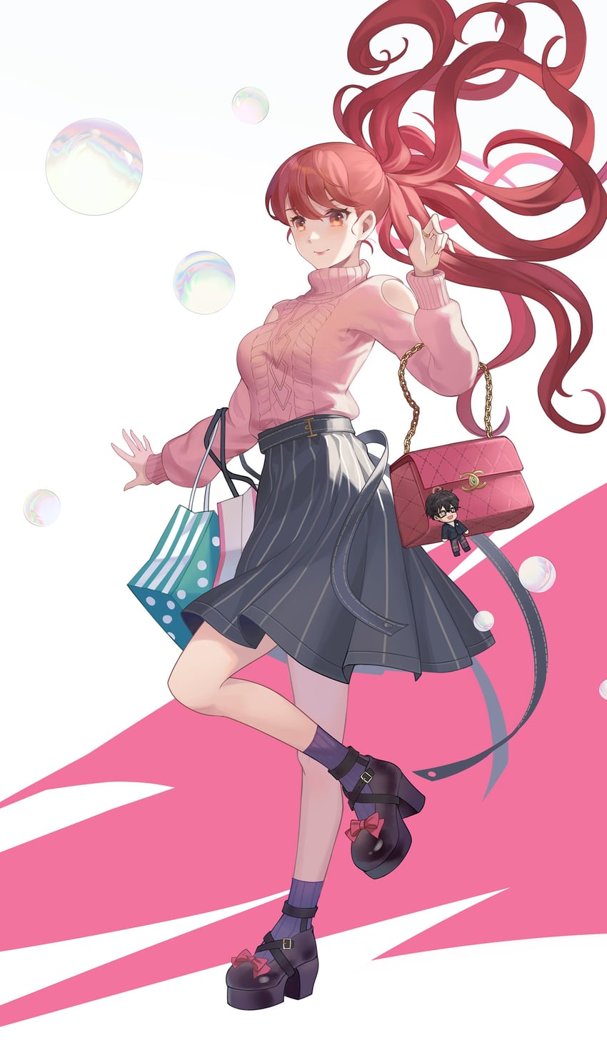 amamiya ren and yoshizawa kasumi (persona and 2 more) drawn by jolker