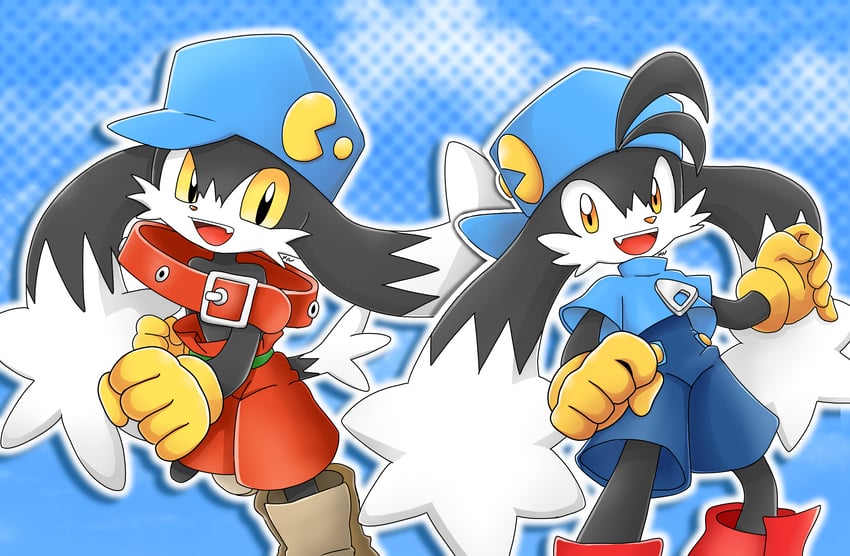 pac-man and klonoa (kaze no klonoa) drawn by meru_(mer_milky77)